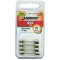 Jandorf UL Class Fuse, AGC Series, Fast-Acting, 25A, 32V AC 3397973